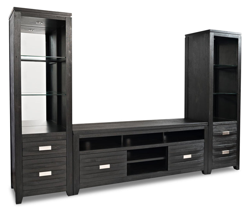 Bronx 3-Piece Entertainment Centre with 60\" TV Opening - Charcoal