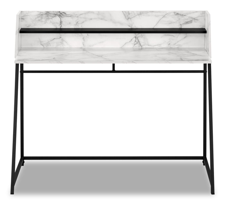 Lawson Desk - White Marble-Look 