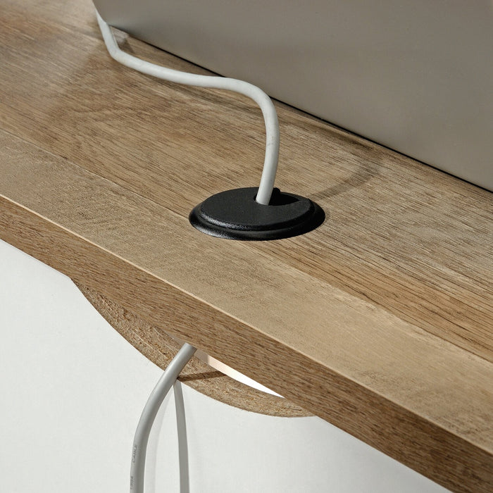 Joana L-Shaped Desk - Soft White 