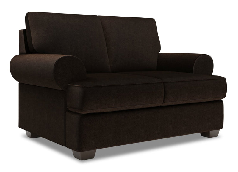 Sofa Lab Roll Loveseat - Luxury Chocolate