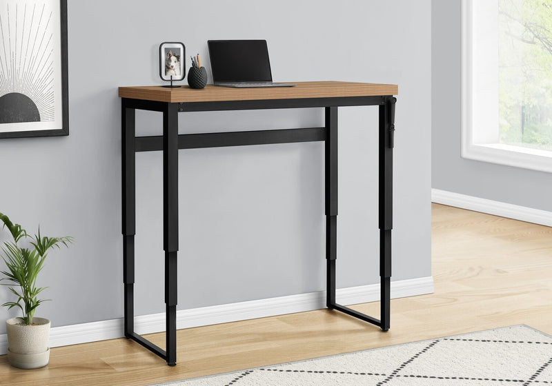 Kai Height-Adjustable Desk - Brown