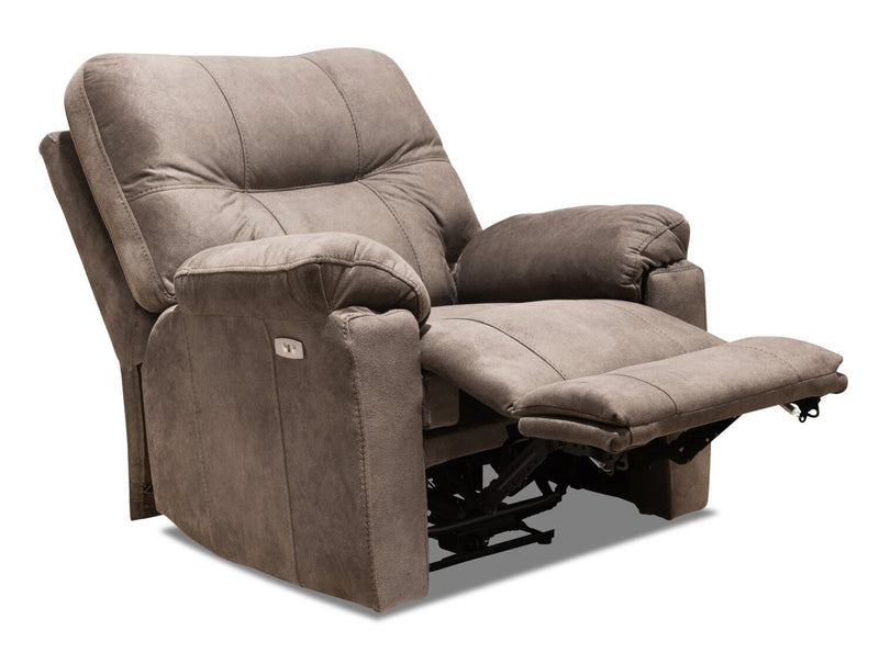Gybson Polyester Power Recliner - Latte