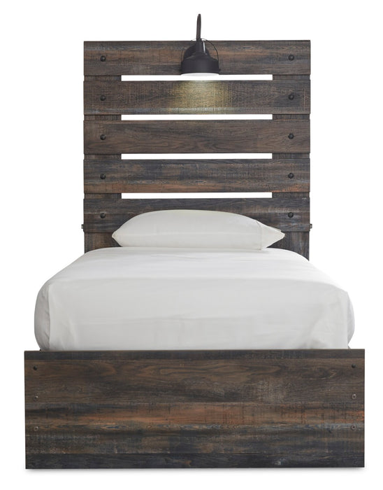 Abby Twin Side Storage Bed - Brown