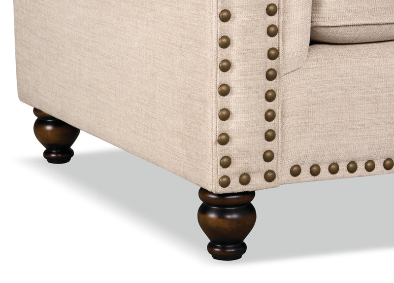 Wynn Chenille Loveseat - Linen