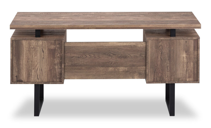 Teagan Reversible Desk - Brown 