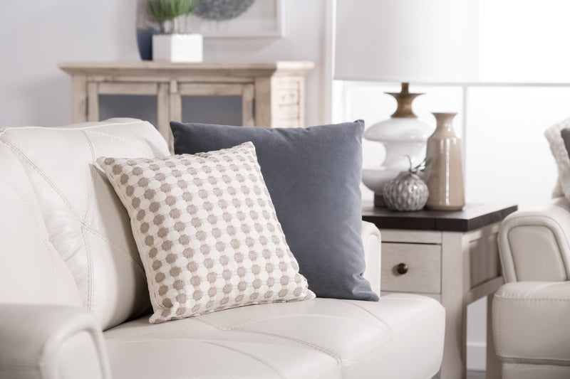 Vita 100% Genuine Leather Loveseat - Smoke
