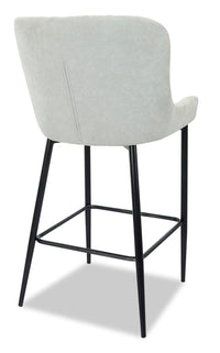 Demi Counter-Height Stool with Velvet-Like Fabric, 26
