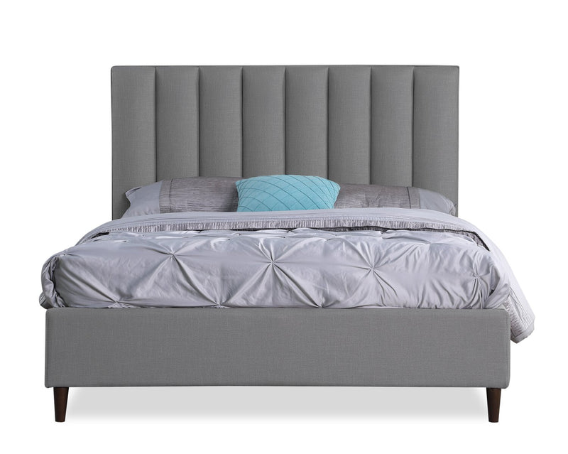 Rain Full Platform Bed - Grey