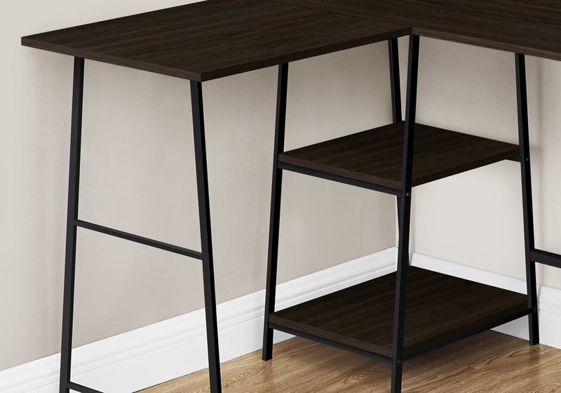 Evlin Corner Desk - Espresso