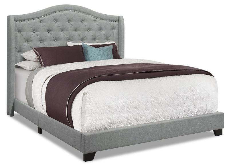 Penelope Queen Bed - Grey