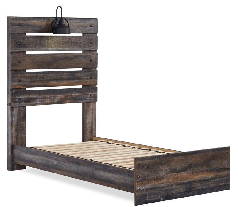 Abby Twin Bed - Brown