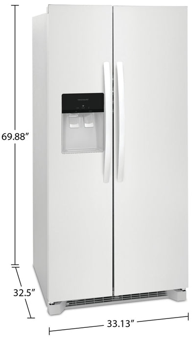  Frigidaire 22.3 Cu. Ft. Side-by-Side Refrigerator - FRSS2323AW