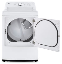 LG 7.3 Cu. Ft. Electric Dryer - White - DLE6100W