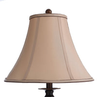 Fiona Traditional Antiqued-Bronze 3-Piece Set, Floor and Two Table Lamps