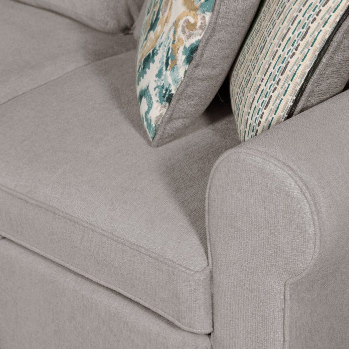Haven 2-Piece Right-Facing Chenille Sectional - Grey