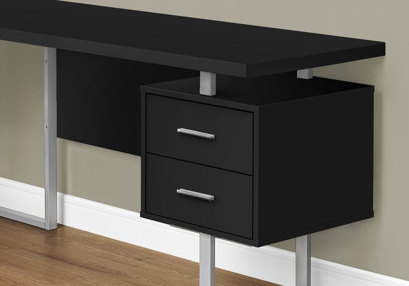 Marnie Reversible L-Shaped Corner Desk - Black
