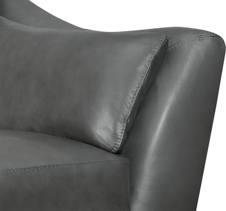 Lusso Genuine Leather Chair – Charcoal