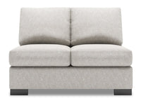 Sofa Lab Track Armless Loveseat - Luxury Silver