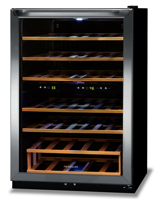 Frigidaire 4.4 Cu. Ft. 45-Bottle Two-Zone Wine Cooler - FRWW4543AS 