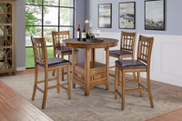 Dena 5pc Counter-Height Dining Set with Table & 4 Chairs, 42-60
