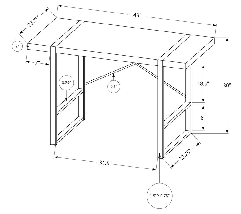Avery Desk - Black 
