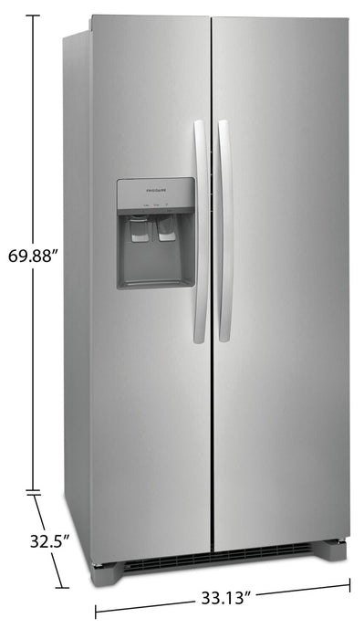 Frigidaire 22.3 Cu. Ft. Side-by-Side Refrigerator - FRSS2323AS