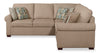 Haven 2-Piece Left-Facing Chenille Sectional - Taupe