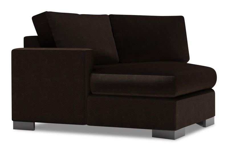 Sofa Lab Track LAF Cuddler - Luxury Chocolate