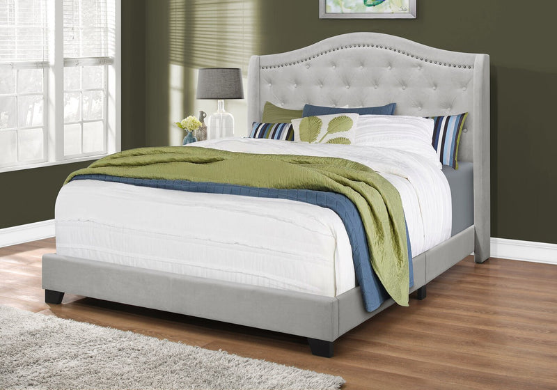 Penelope Queen Bed - Grey