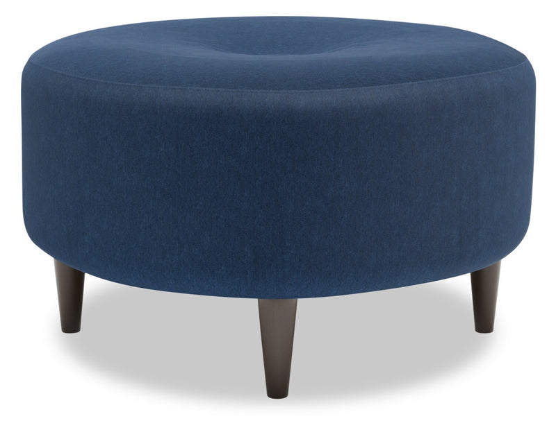 Sofa Lab The Curve Ottoman - Pax Navy