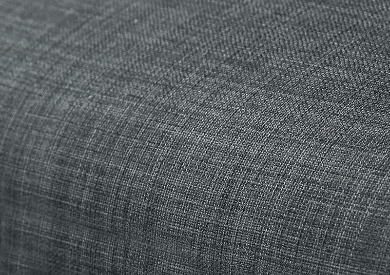 June Linen-Look Fabric Futon - Grey