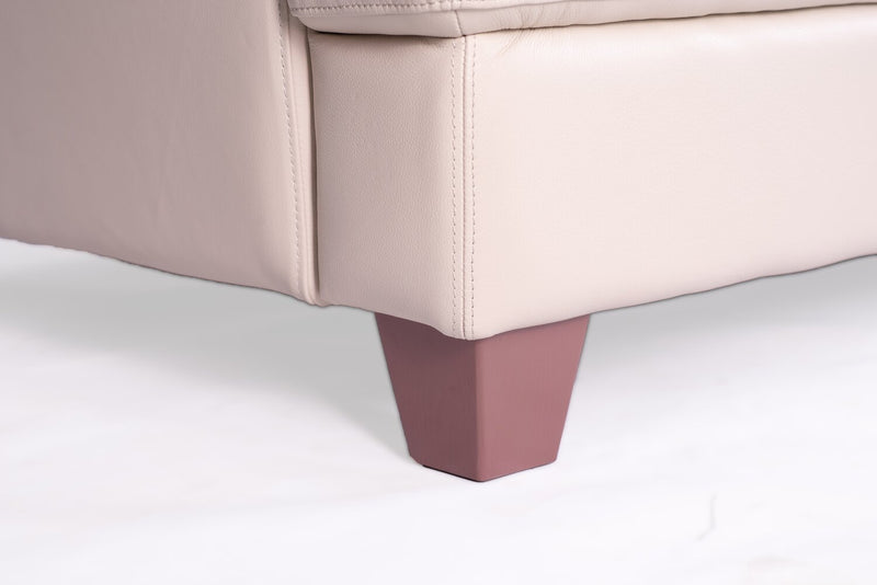 Vita 100% Genuine Leather Loveseat - Smoke