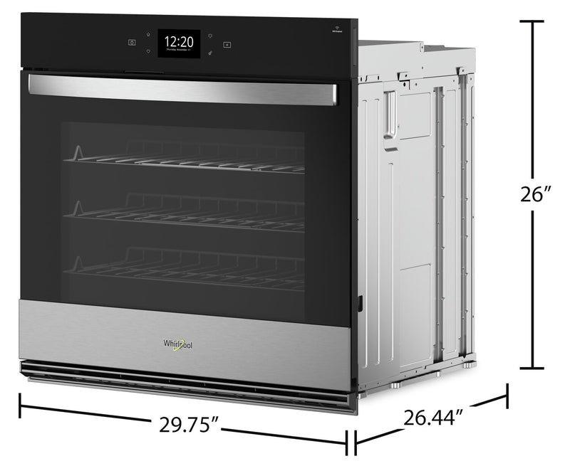 Whirlpool 5 Cu. Ft. Smart Single Wall Oven with Air Fry - WOES7030PZ
