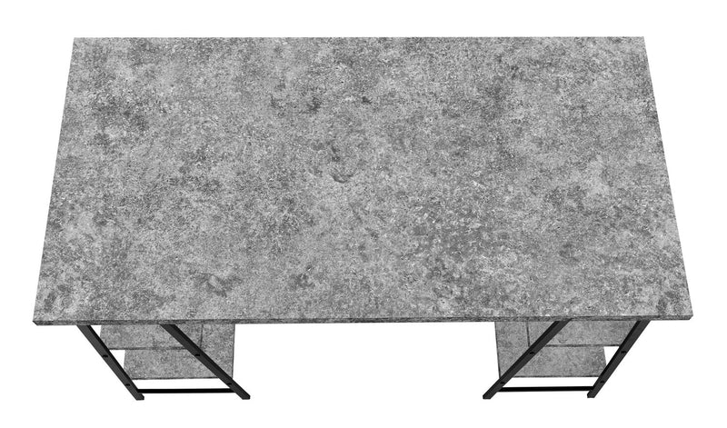 Jonnie Desk - Grey Stone-Look 