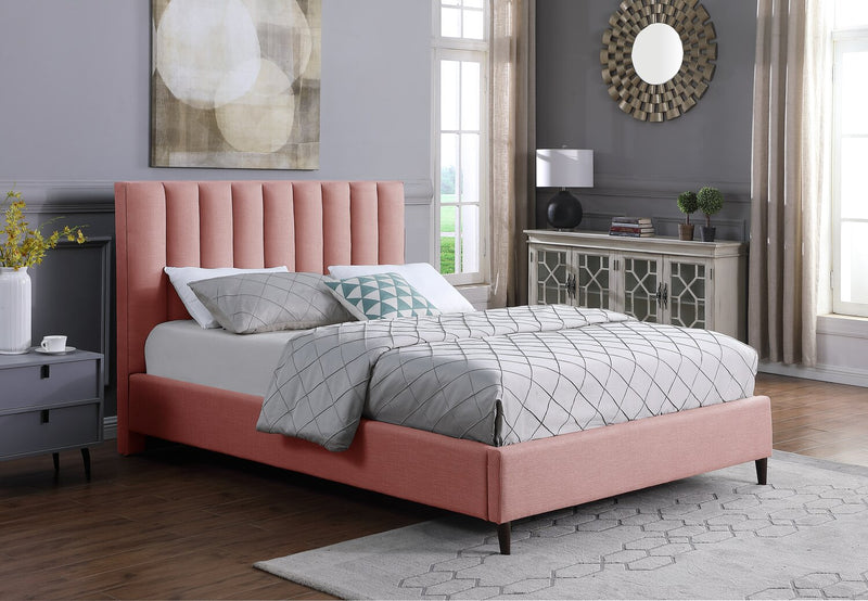 Rain Queen Platform Bed - Pink