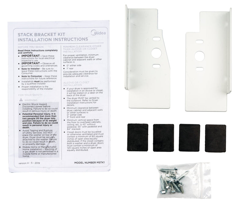 Midea Laundry Stack Bracket Kit - MSTK1KIT