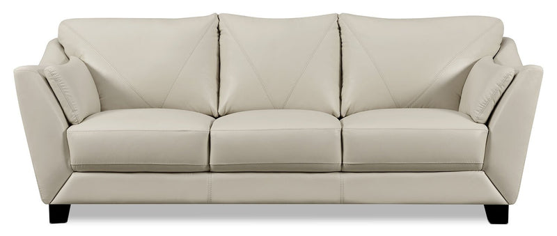 Lusso Genuine Leather Sofa – Smoke