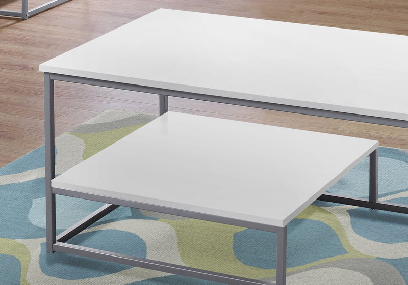 Jules 3-Piece Coffee and Two End Tables Package - White 
