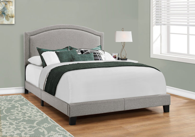 Pearl Queen Bed - Grey