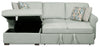 Haven 2-Piece Left-Facing Chenille Sleeper Sectional - Seafoam
