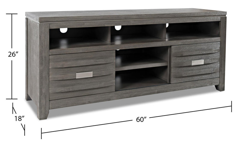 Bronx 60\" TV Stand - Grey