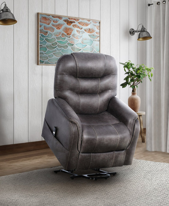 Landon Power Lift Recliner – Dark Grey
