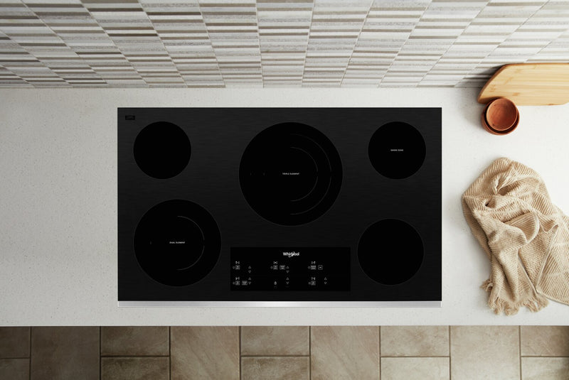 Whirlpool 36\" Electric Ceramic Glass Cooktop - WCE97US6KS