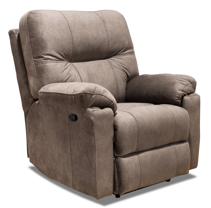 Gybson Polyester Recliner - Latte