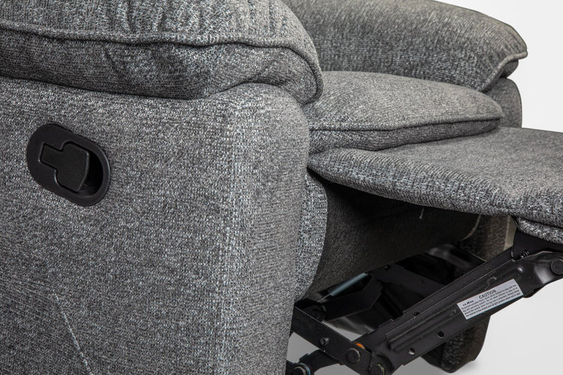 Chandler Chenille Recliner - Grey