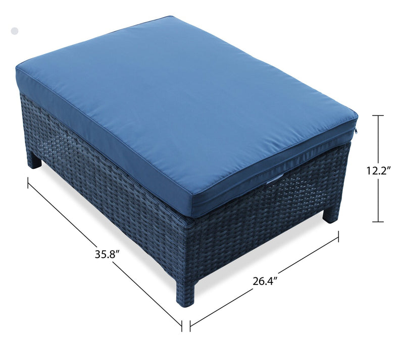 Athens 3-Piece Patio Conversation Set - Blue