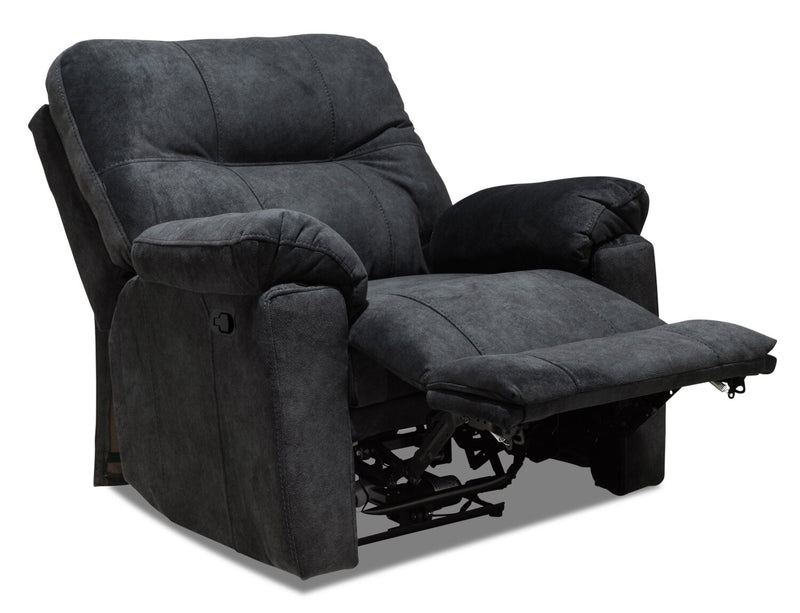 Gybson Polyester Recliner - Graphite
