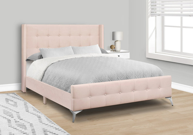 Zara Queen Bed - Pink
