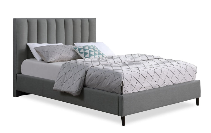 Rain Queen Platform Bed - Grey