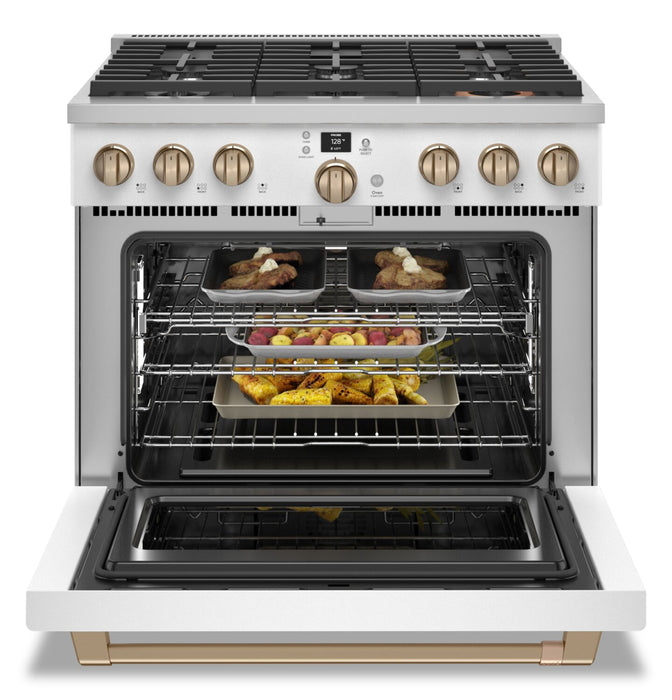 Café 6.2 Cu. Ft. Smart Commercial-Style 6-Burner Gas Range - CGY366P4TW2